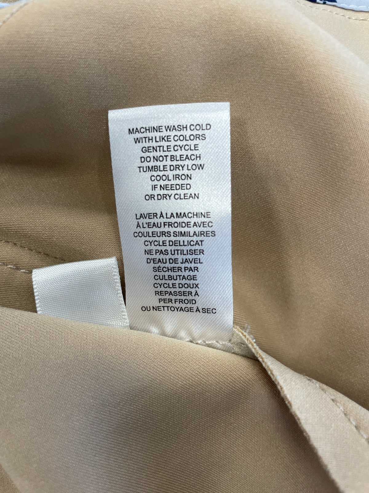 TAHARI Size XS Tan faux leather Jacket