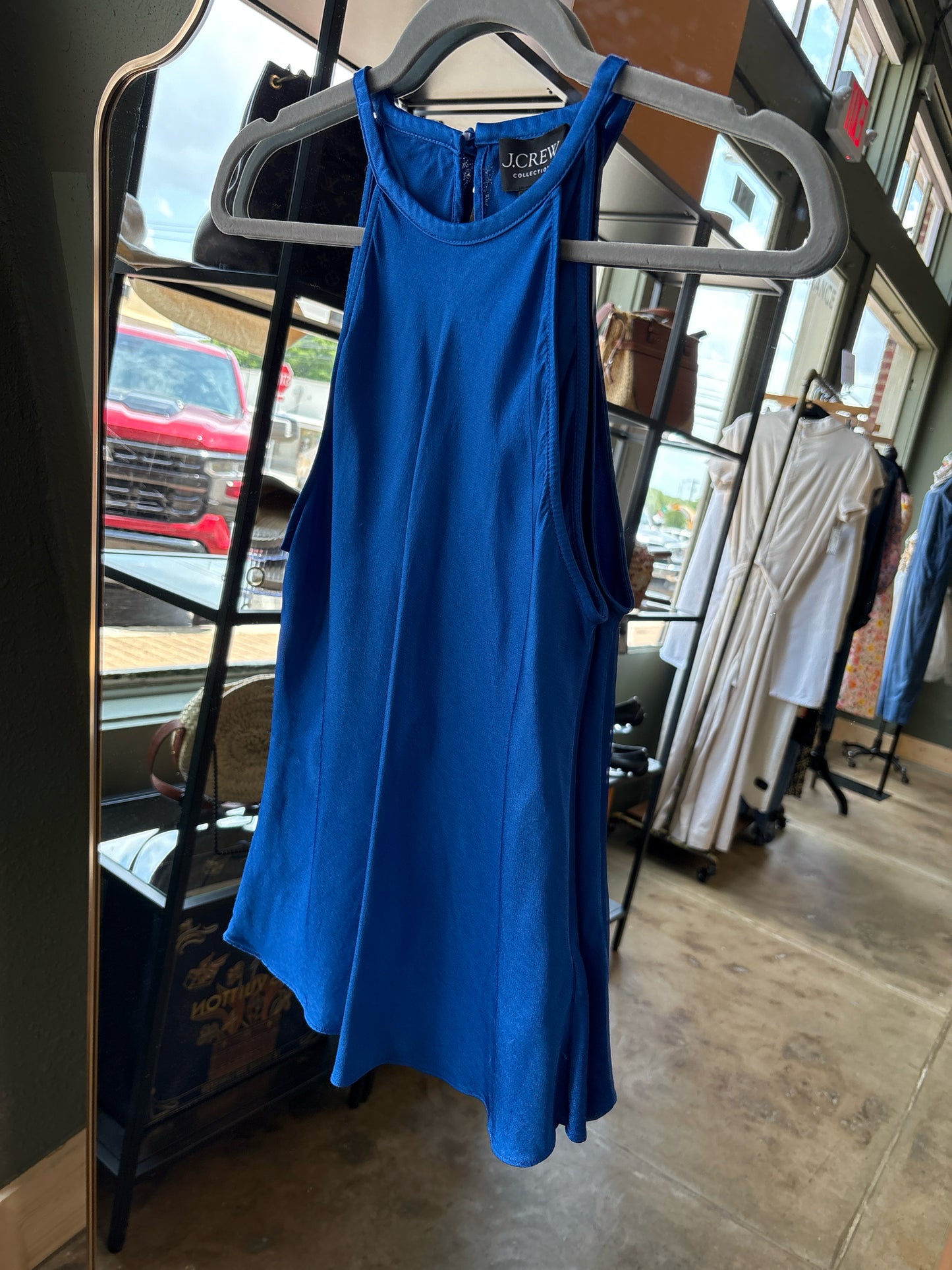 J. CREW Size S Royal Blue high neck Top