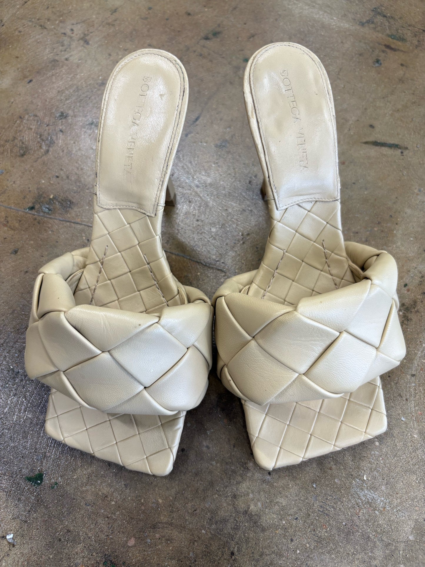 Bottega Veneta Shoe Size 38.5 Tan Heels