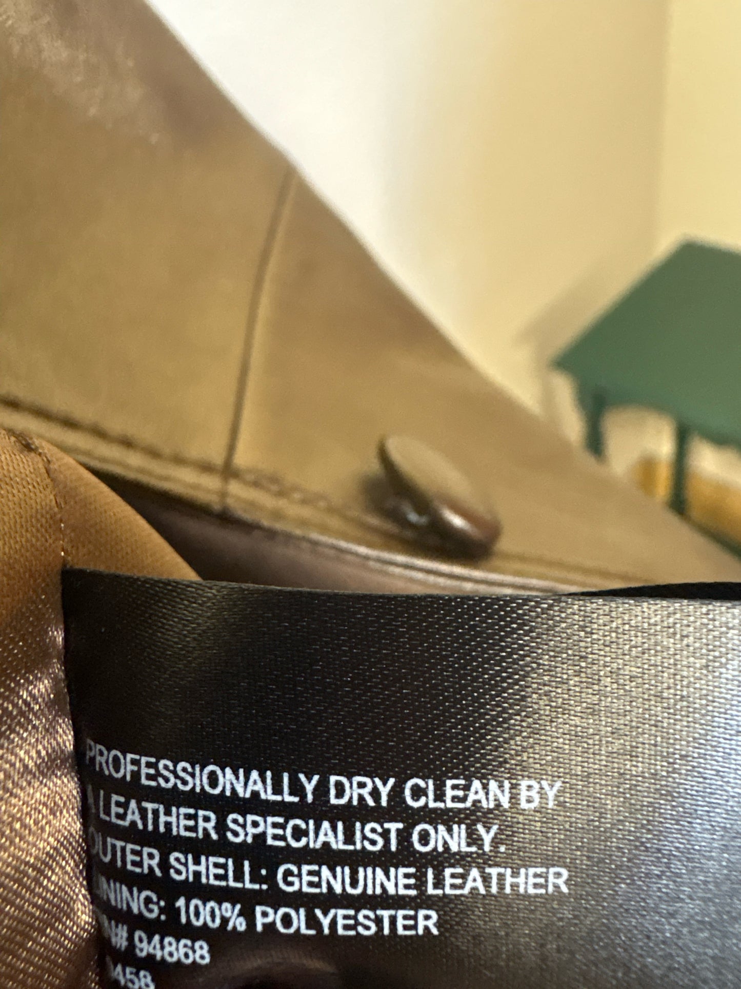 Bernardo Size XL Bronze Jacket