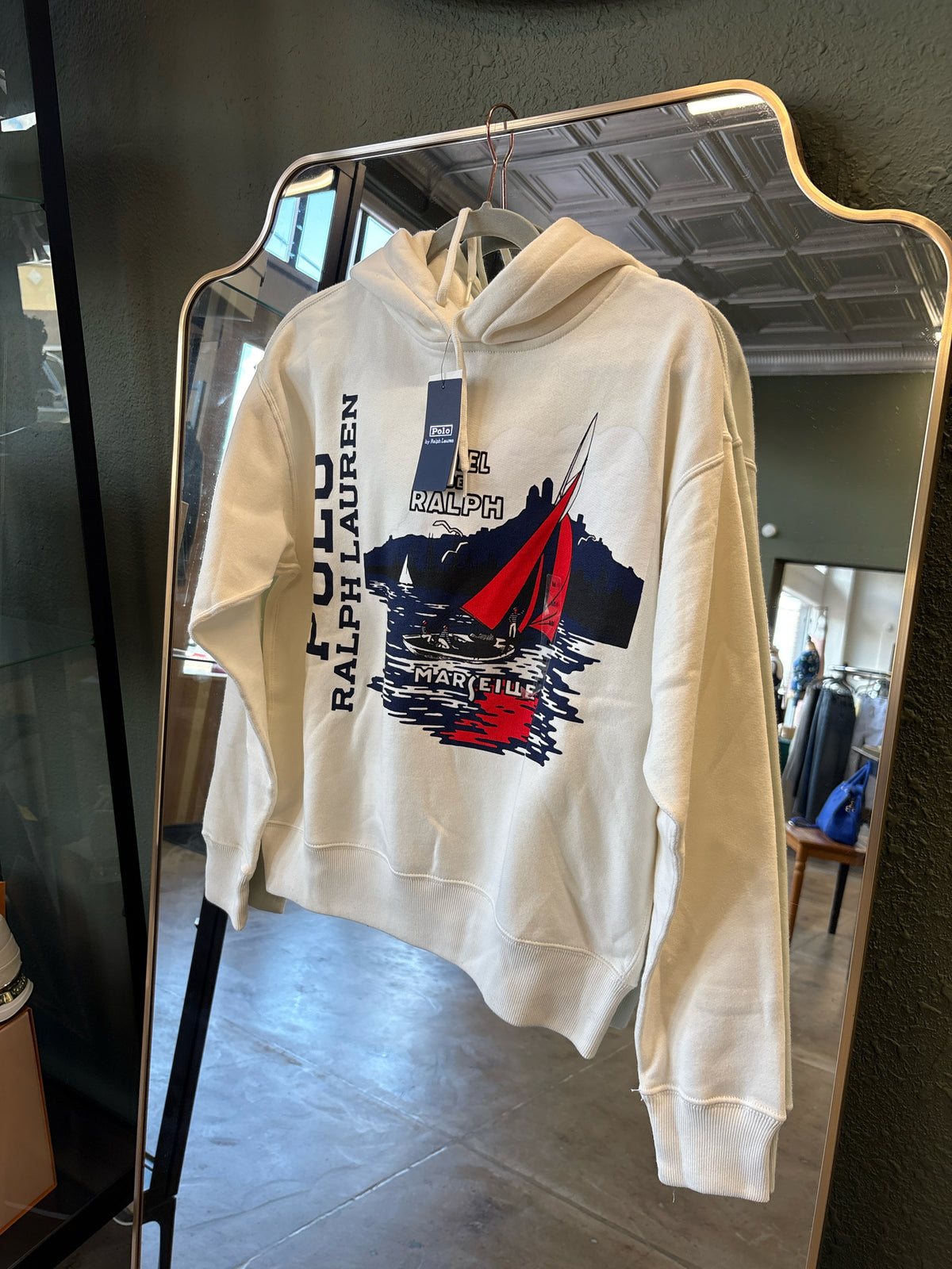 Polo Ralph Lauren Size M Ivory Sweatshirt/Hoodie