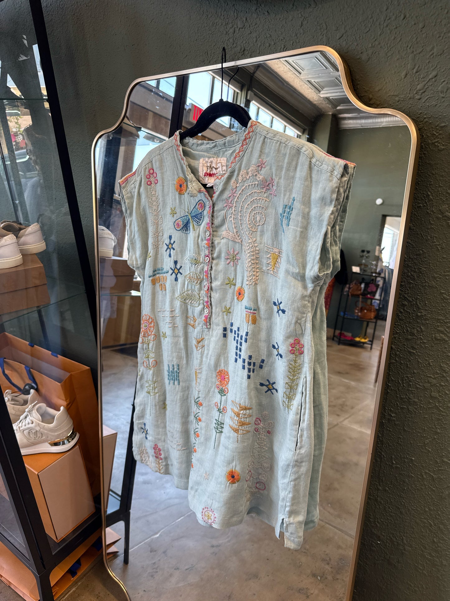 Johnny Was Size XS Blue Top
