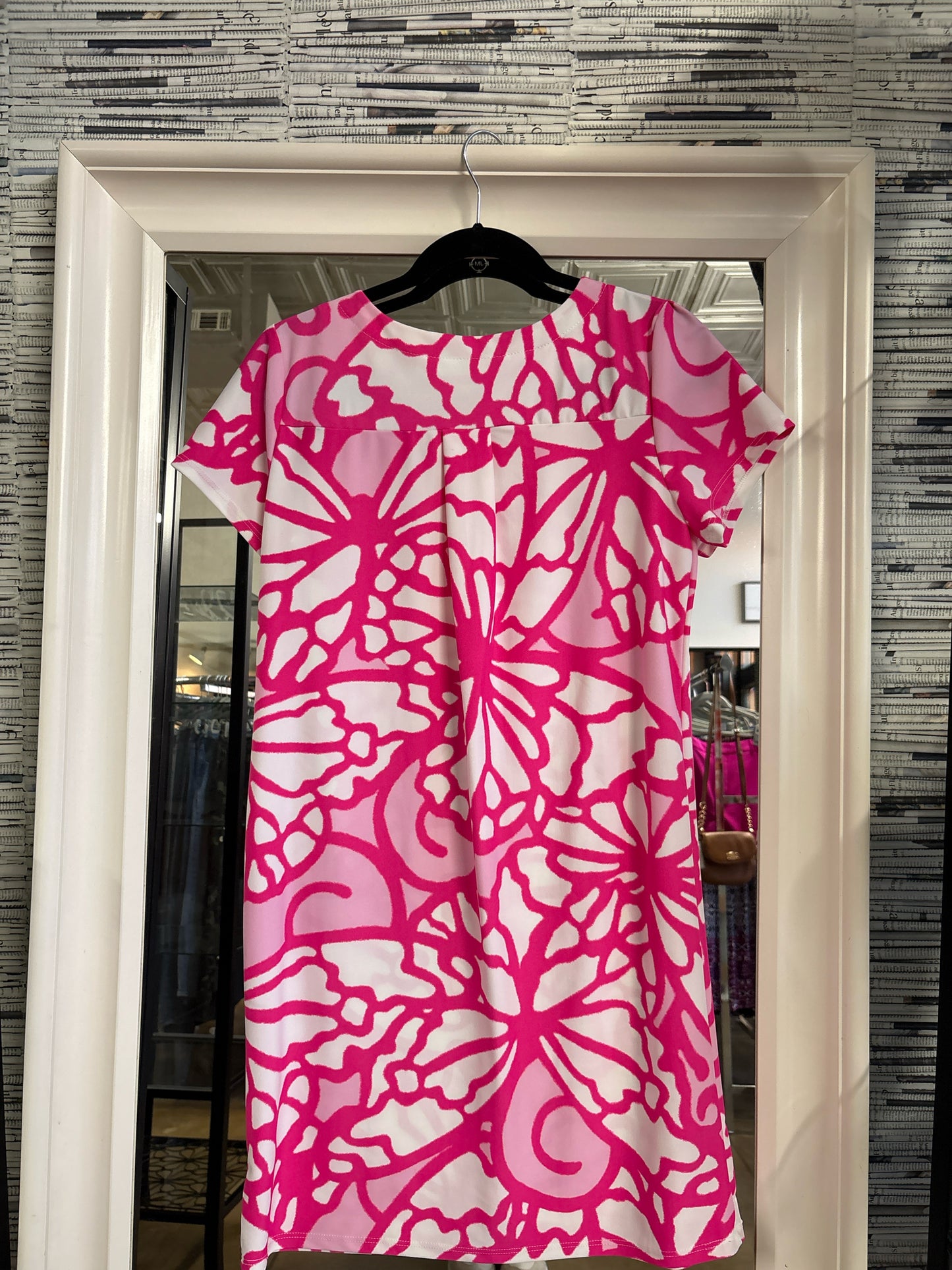 JUDE CONNALLY Size S pink and white Coral Reef Dress