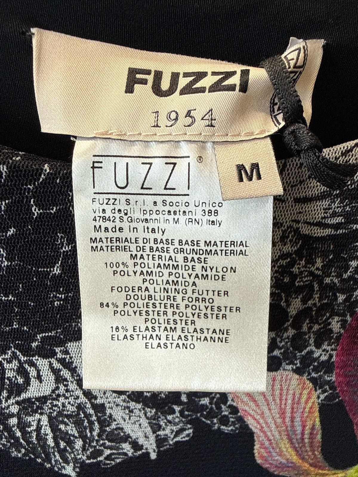 Fuzzi Size M Black/Multi Dress