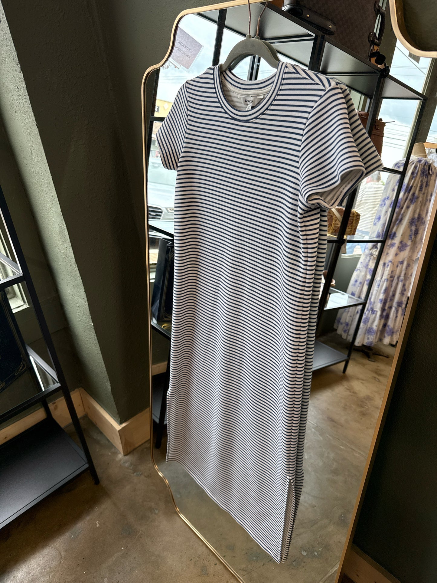 Spanx Size XS Blue/White Dress