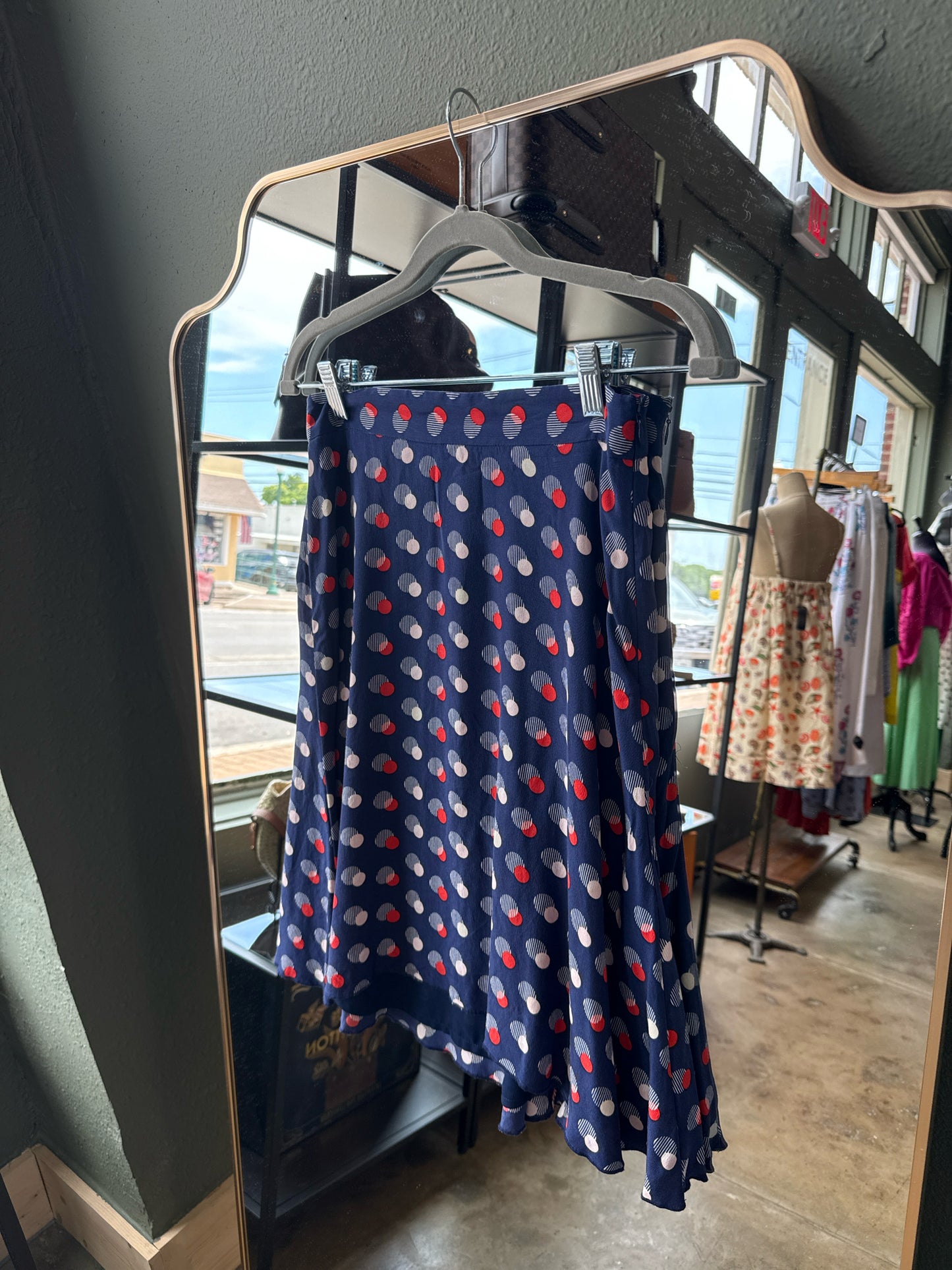 Kate Spade Size 2 Blue/Red Skirt