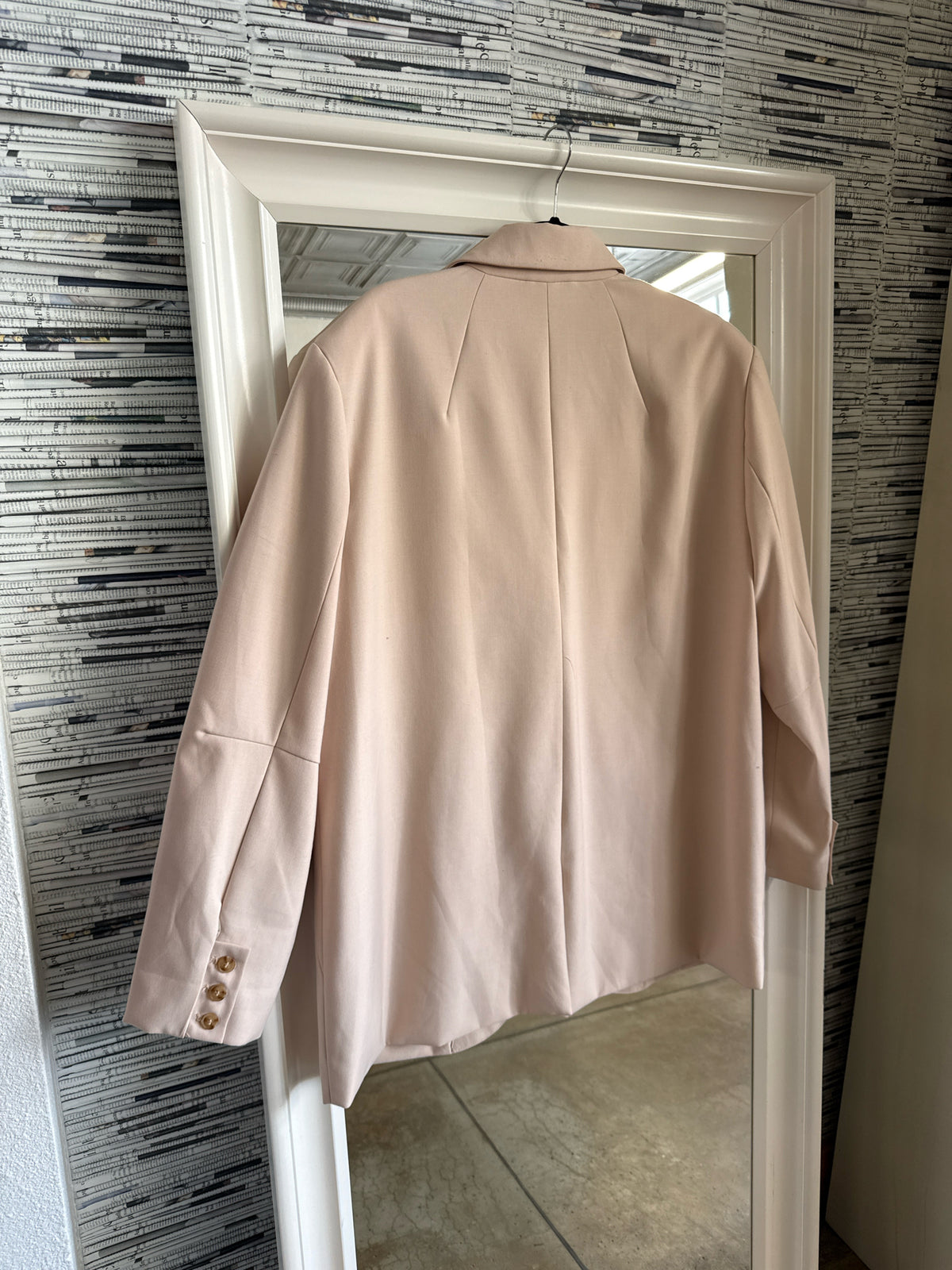 free people Size L Cream Blazer