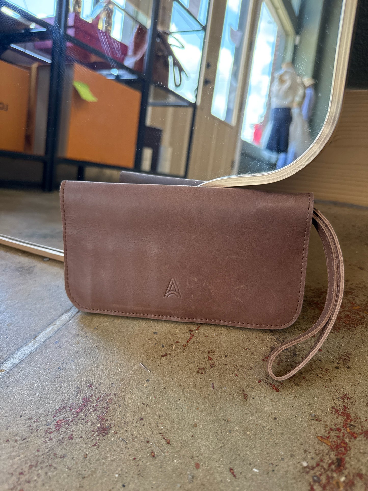 able Brown Wallet/Wristlet