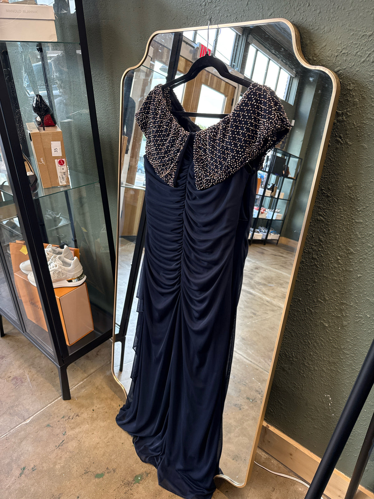 xscape Size 16W Navy Dress