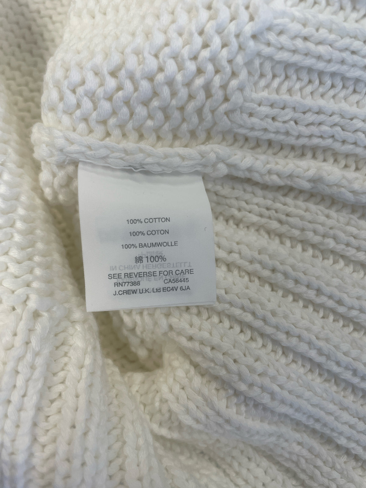 J. CREW Size XXS White Sweater