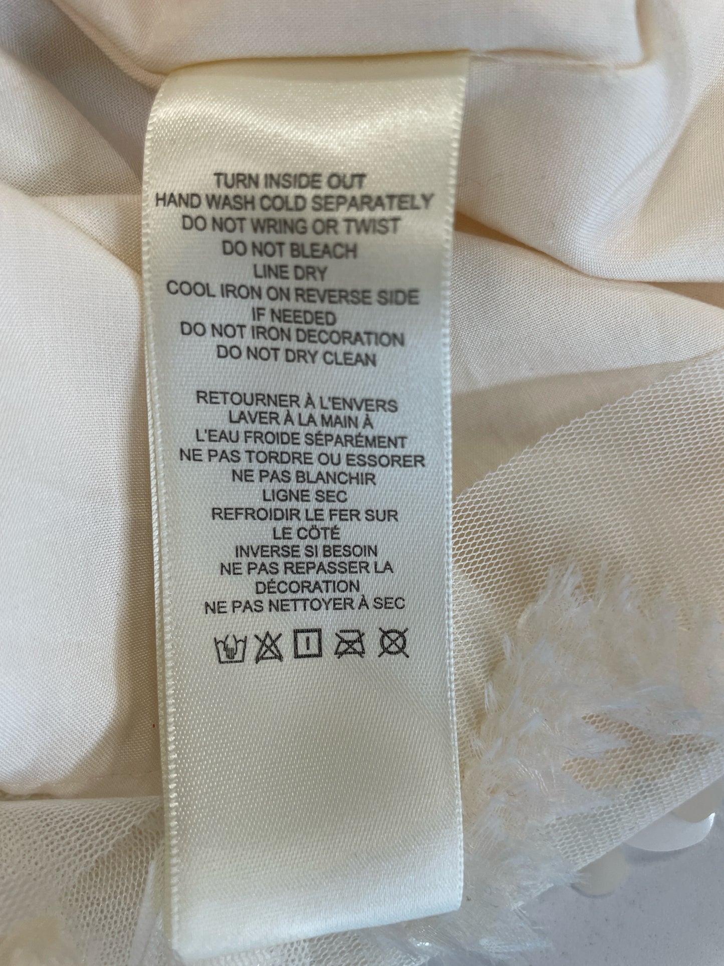 Maeve Size XXS Cream Dress