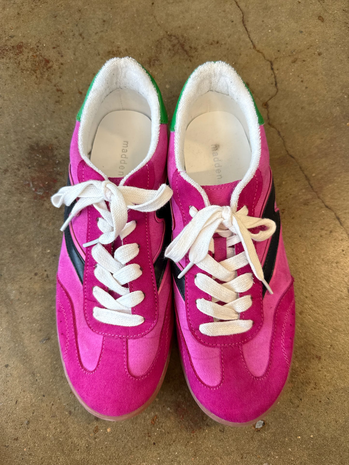 MADDEN GIRL Shoe Size 9 Pink/Green Sneakers