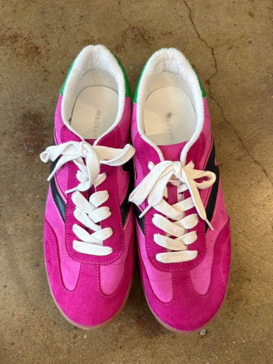 MADDEN GIRL Shoe Size 9 Pink/Green Sneakers