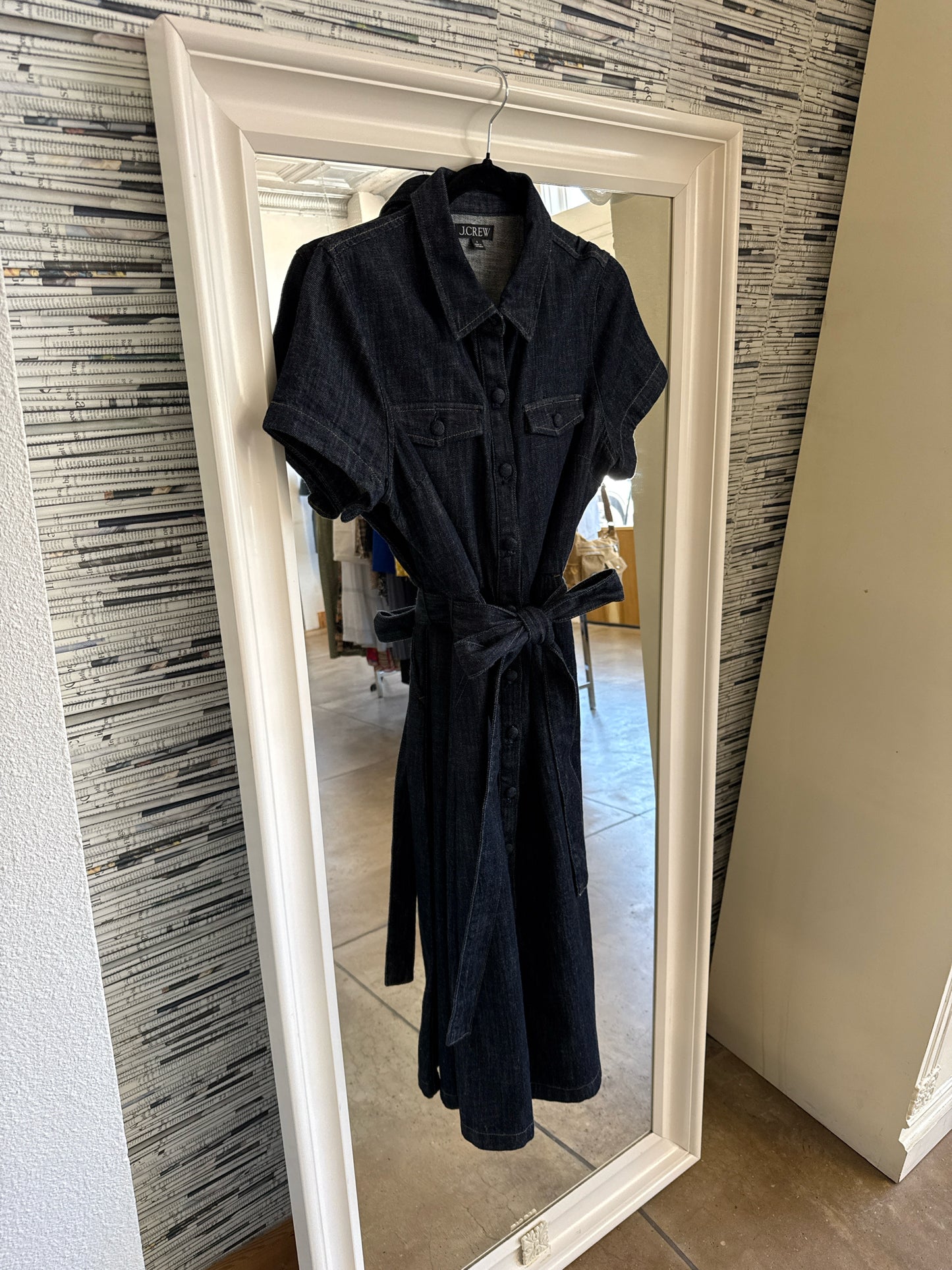 Jcrew Size 6 Denim Dress