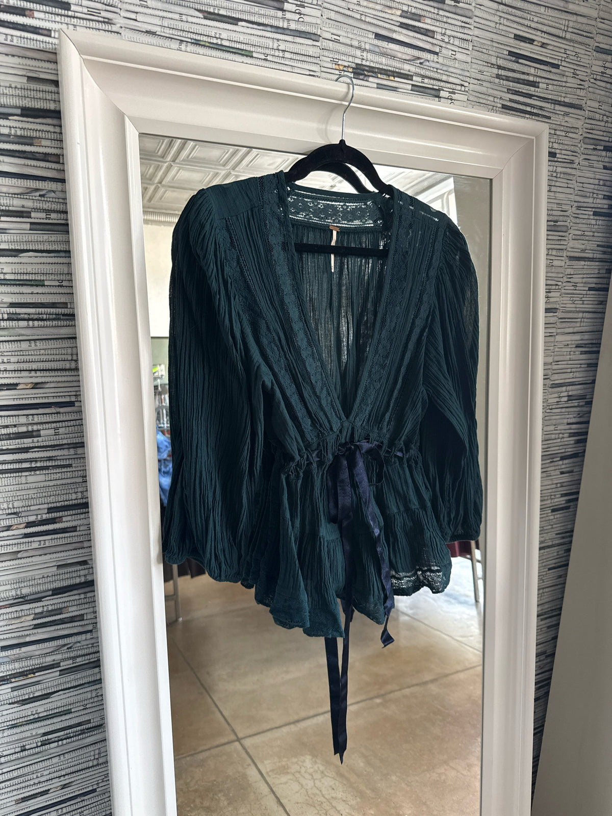 free people Size M Green Top