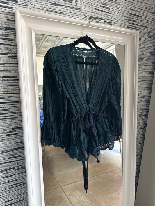 free people Size M Green Top