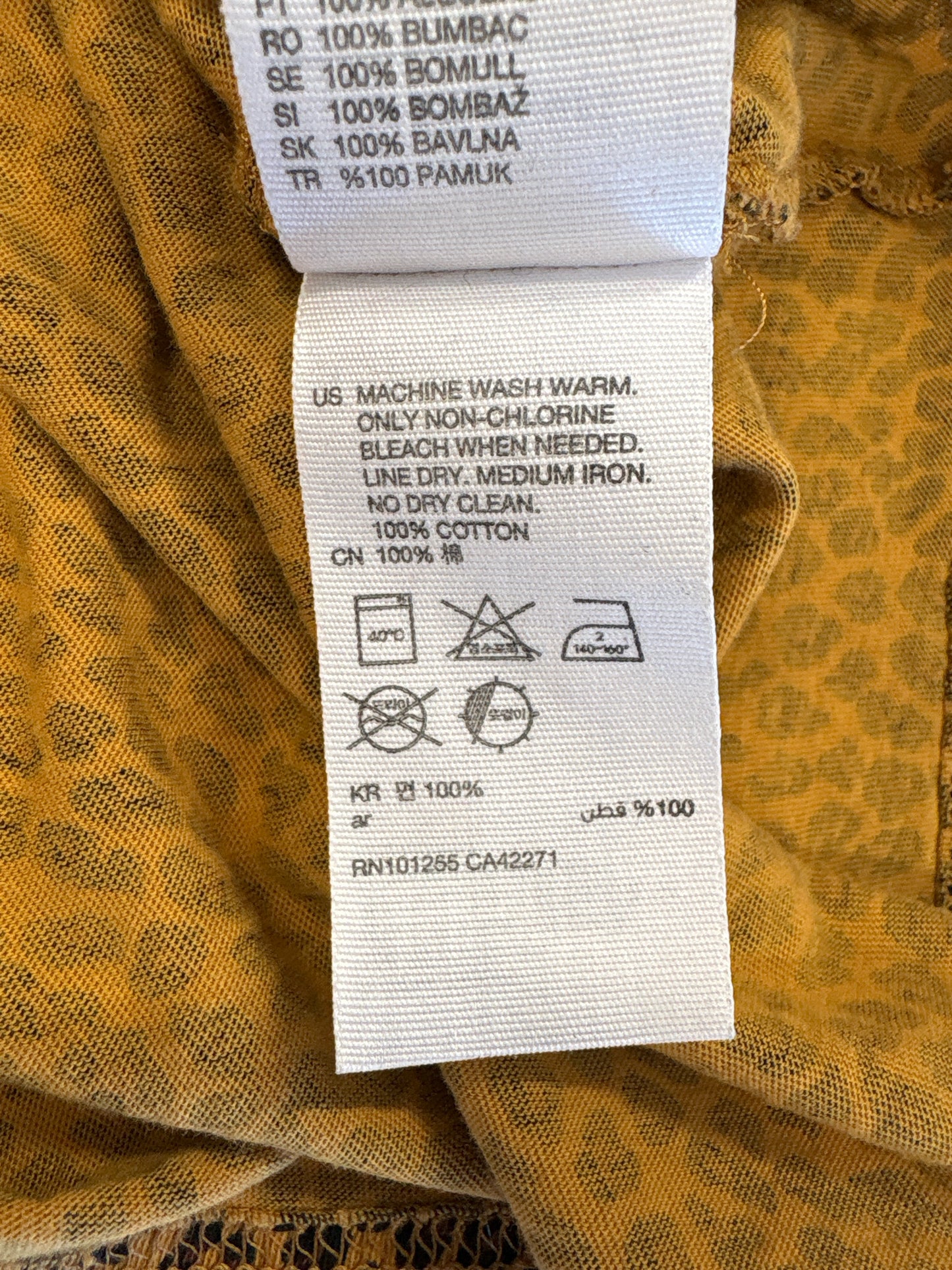 Stockholm Atelier and Other Stories Size 2 Leopard Top