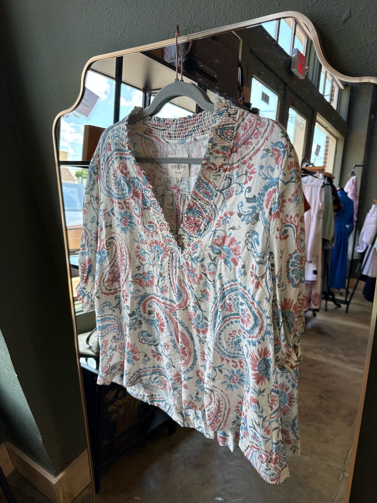 Umgee Size M Pink/Blue Top