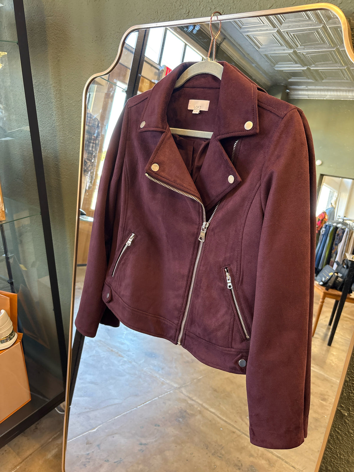 LOFT Size XS dark purple Jacket