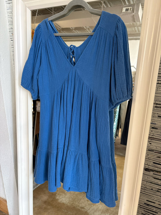 AEMI + CO Size L Blue Dress