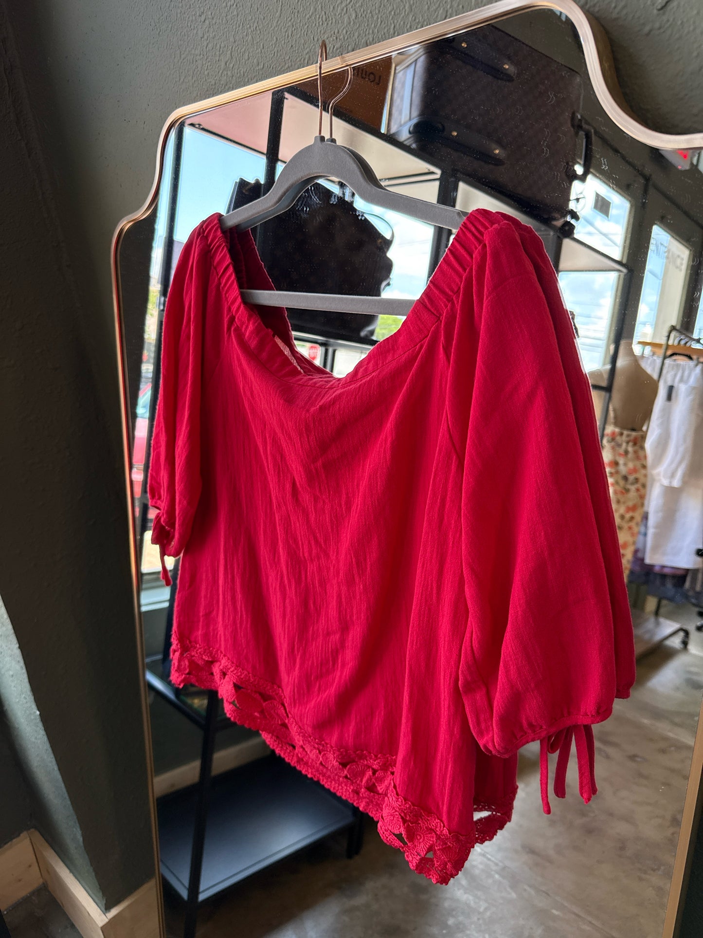 Greylin Size M Red Top