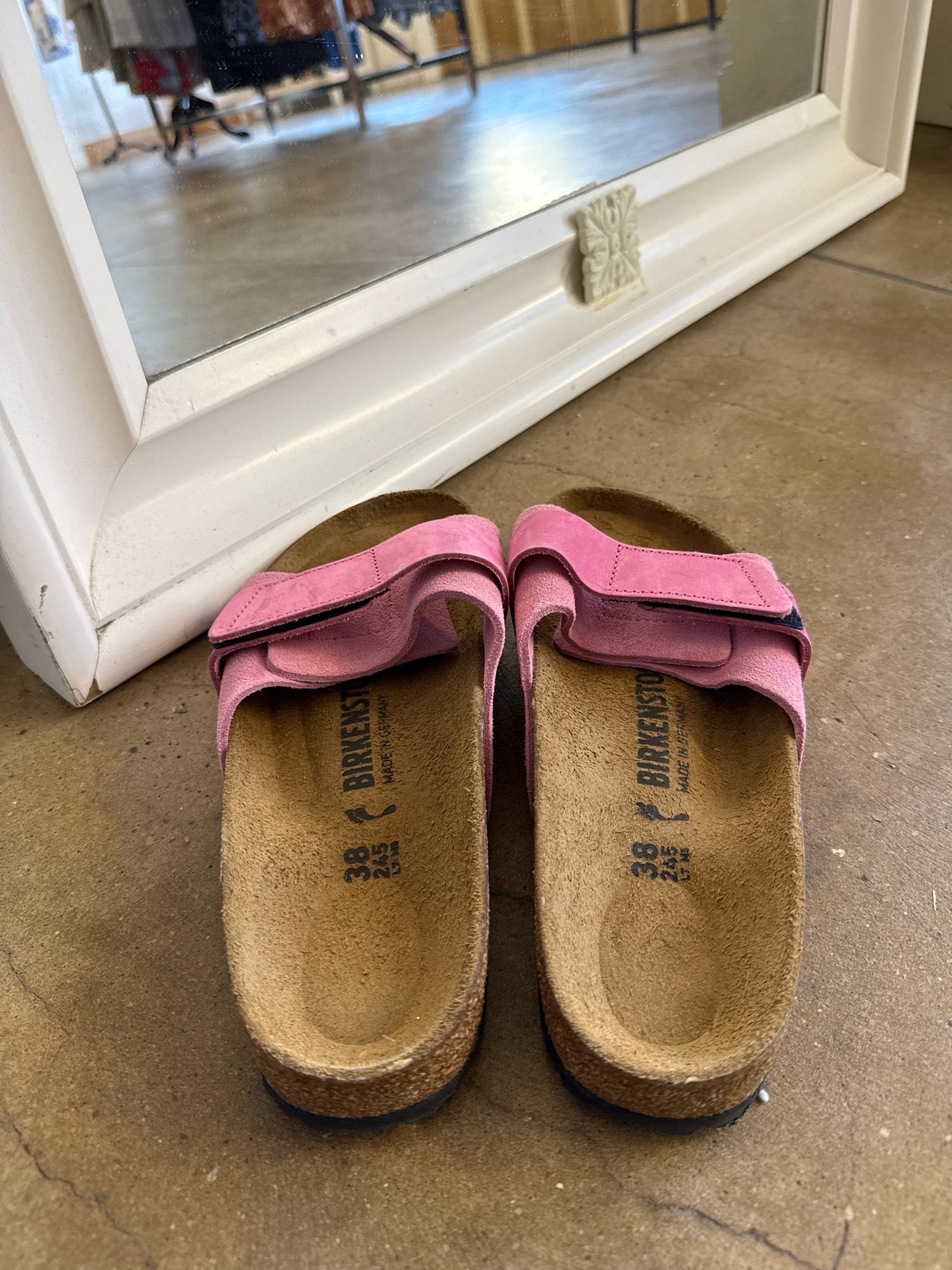 Birkenstock Shoe Size 38 Pink Sandals