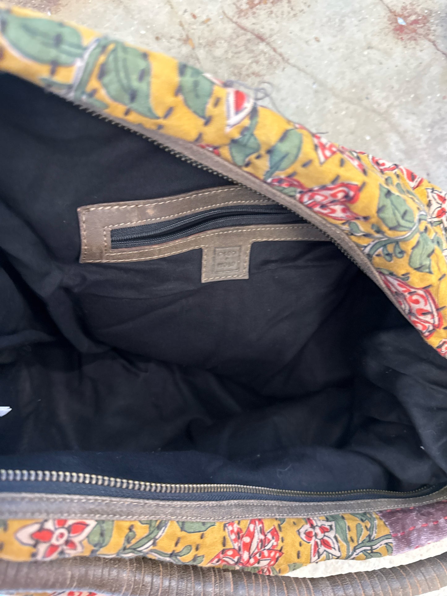 Cleo + Wolf Yellow/Brown Bag