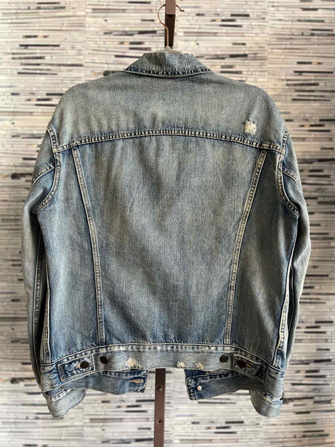 able Size L Denim distressed Jacket