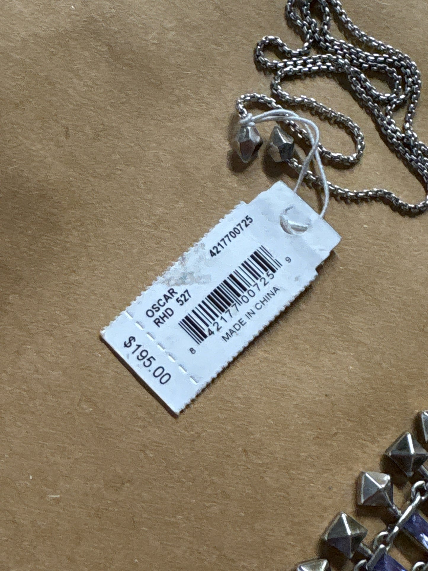 kendra Scott Silver/Blue Statement Necklace