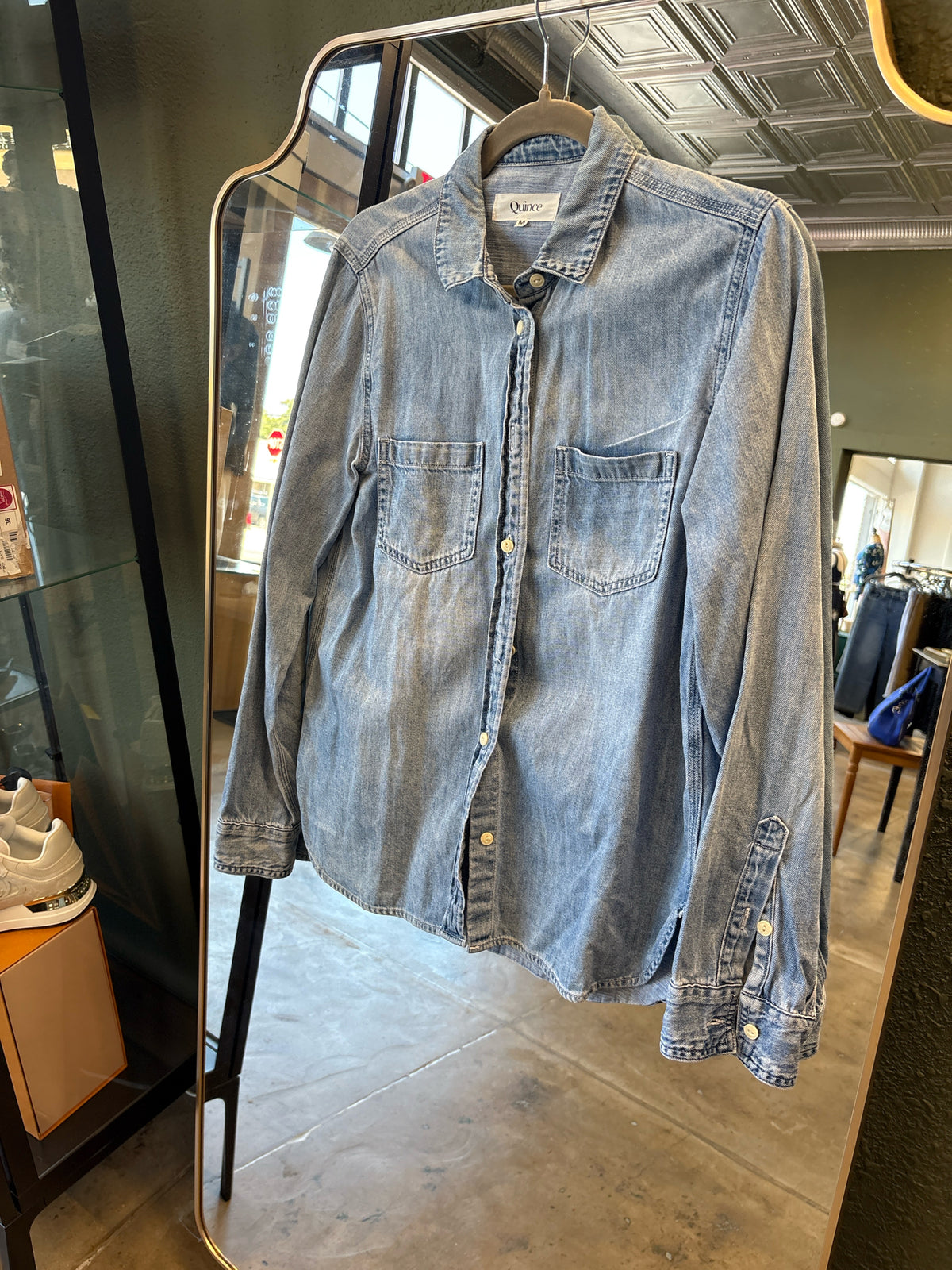 Quince Size M Denim Top