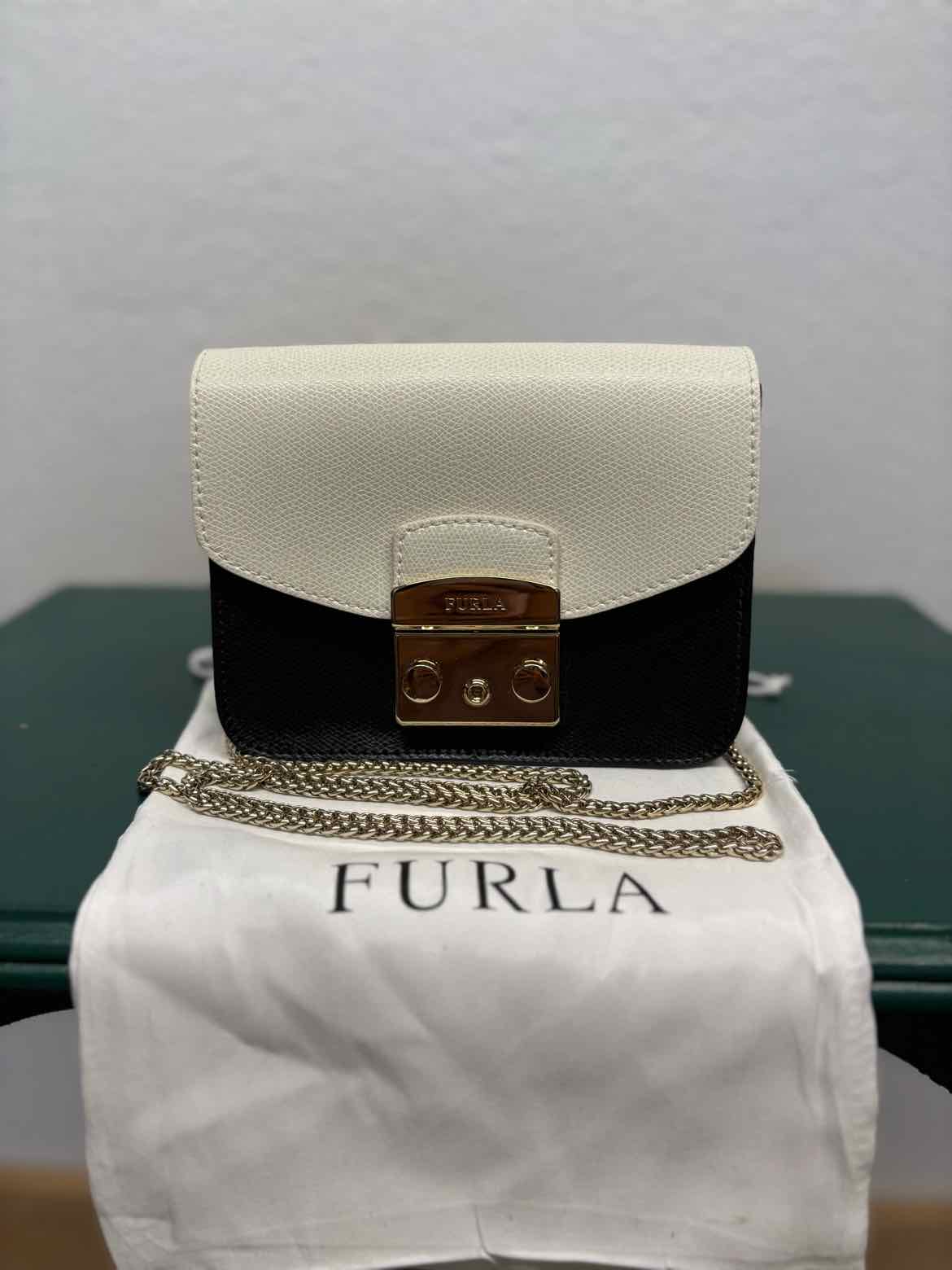 Furla Black/Multi Snakeskin Bag