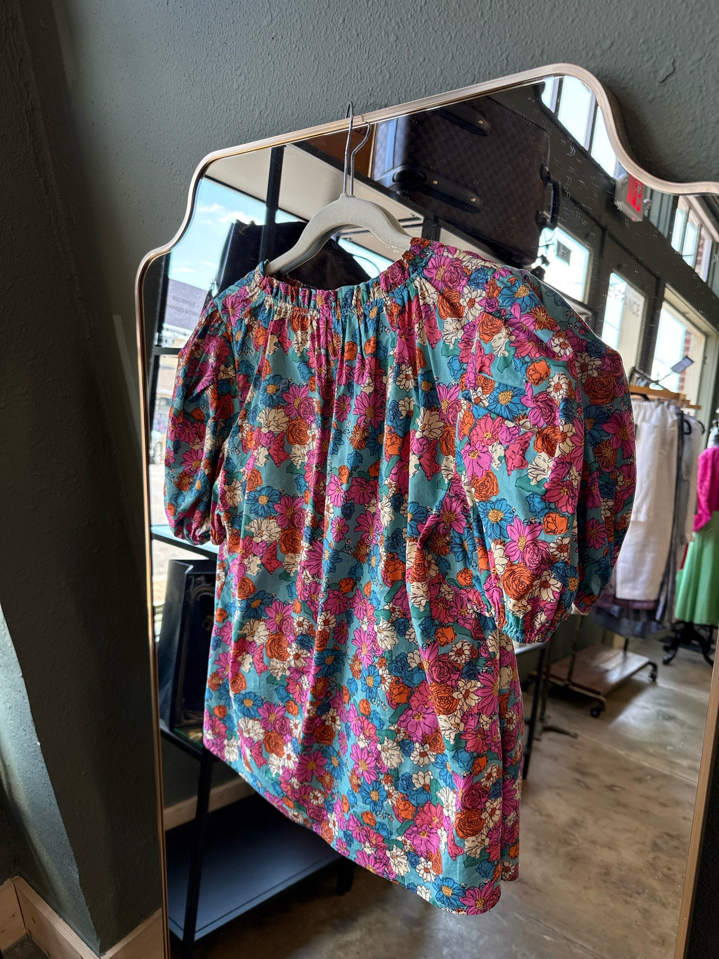 Sugarlips Size S Teal/Pink Top