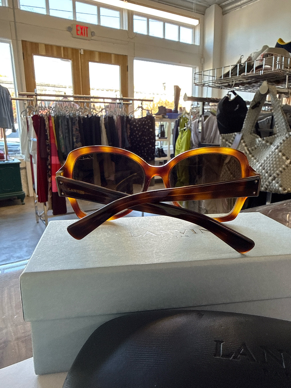 Lanvin Paris Brown Eyewear