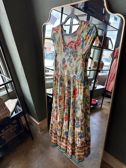 Soft Surroundings Size PS Cream/multi Dress