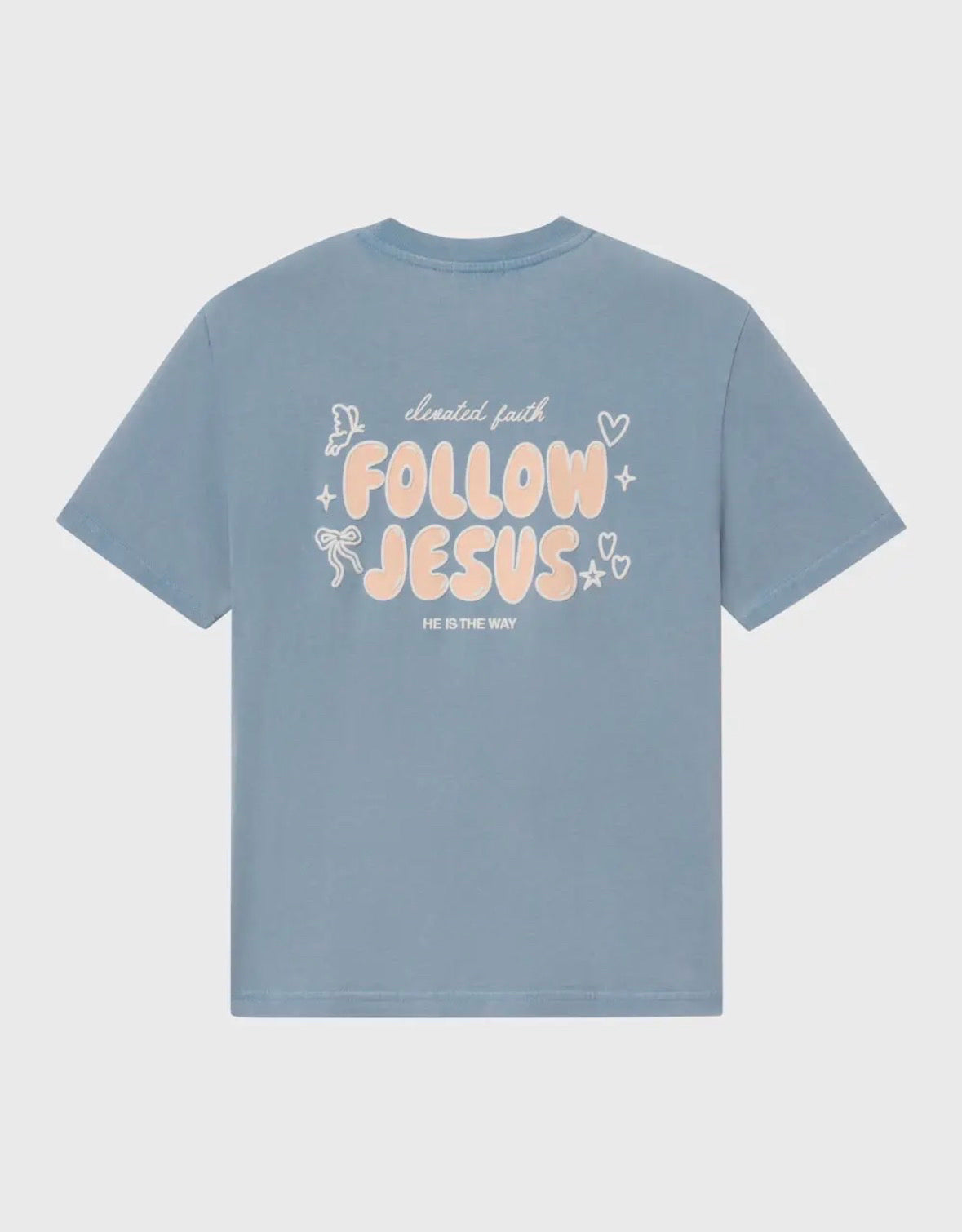 Elevated Faith Size M Blue Tee
