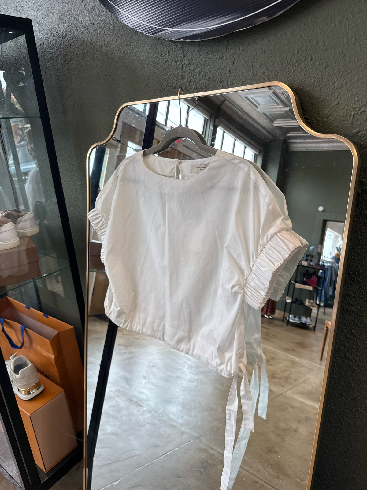 Janet Howard Size S White Top