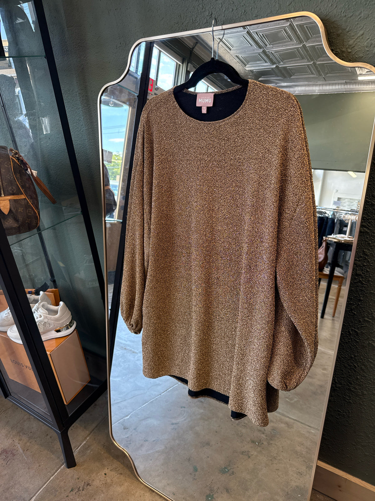 Show Me Your Mumu Size S Gold Dress