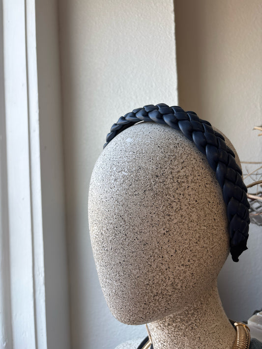 Blue Braided Headband
