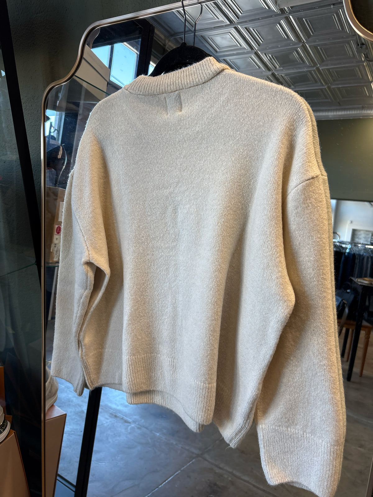 Maeve Size M Cream/multi Sweater