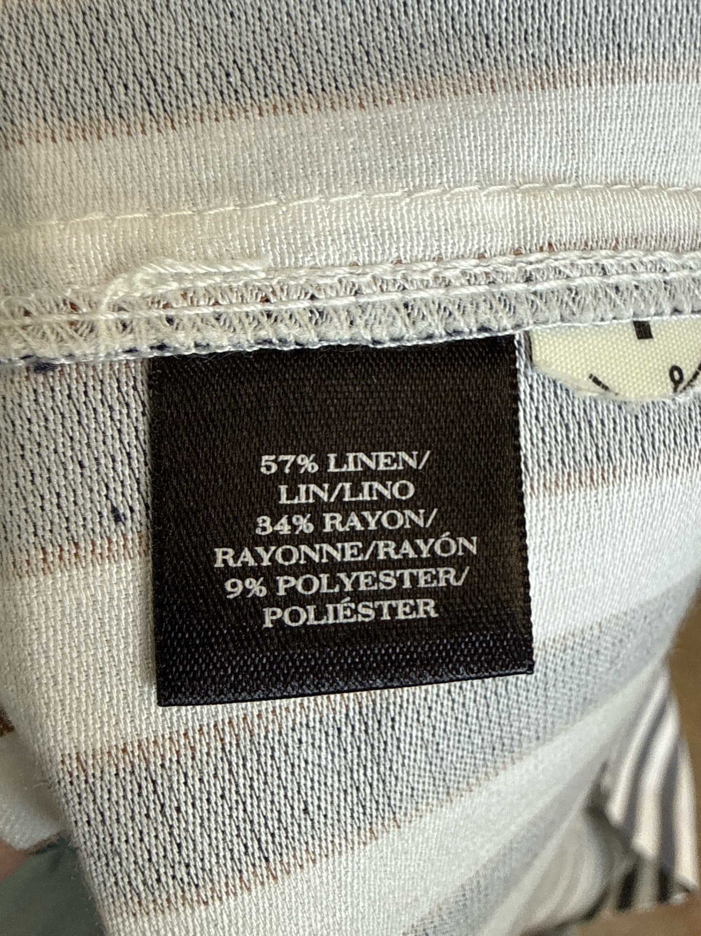 ANN TAYLOR Size 2 Cream/Gray Dress