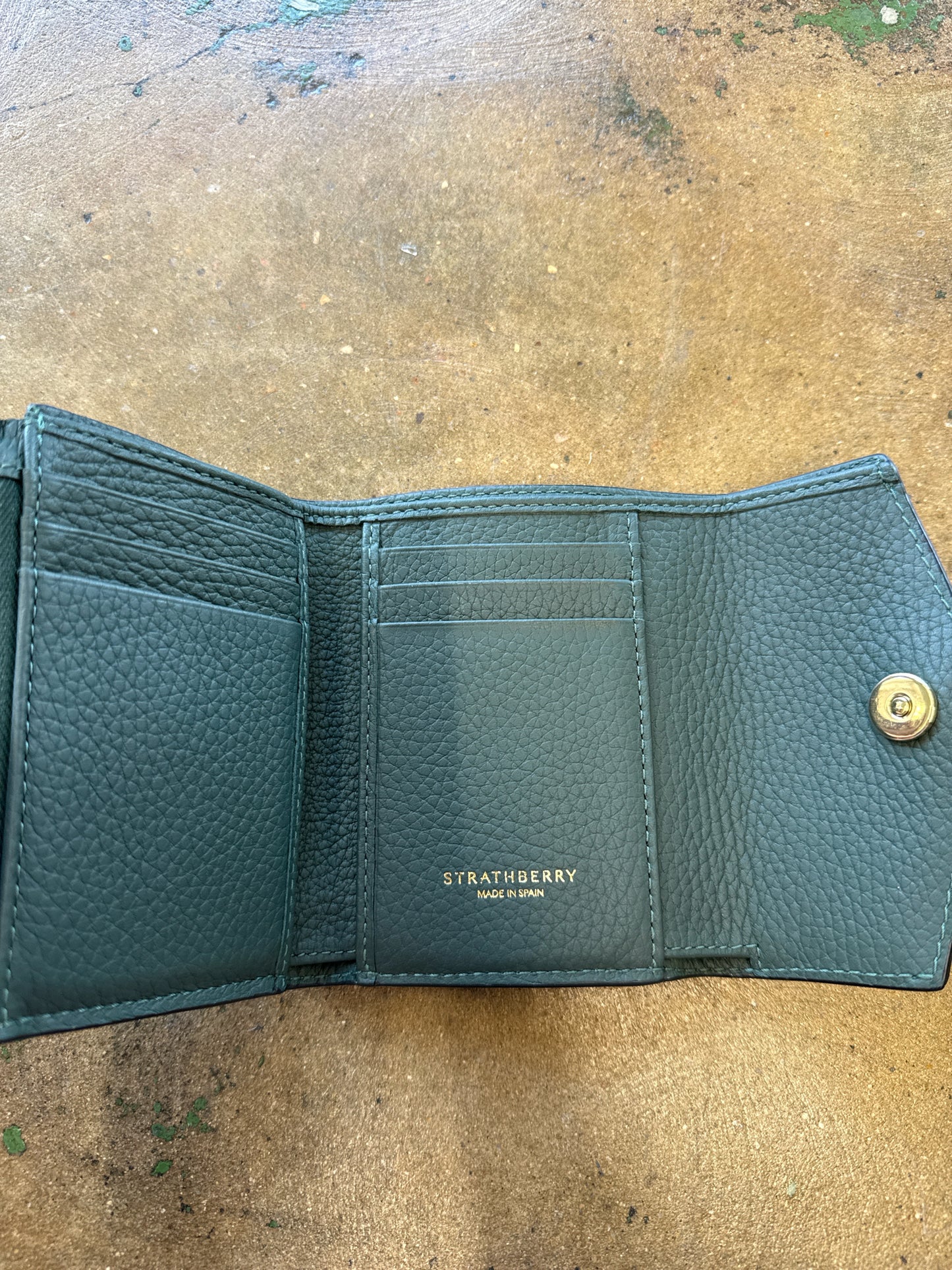 Strathberry Green Wallet/Wristlet