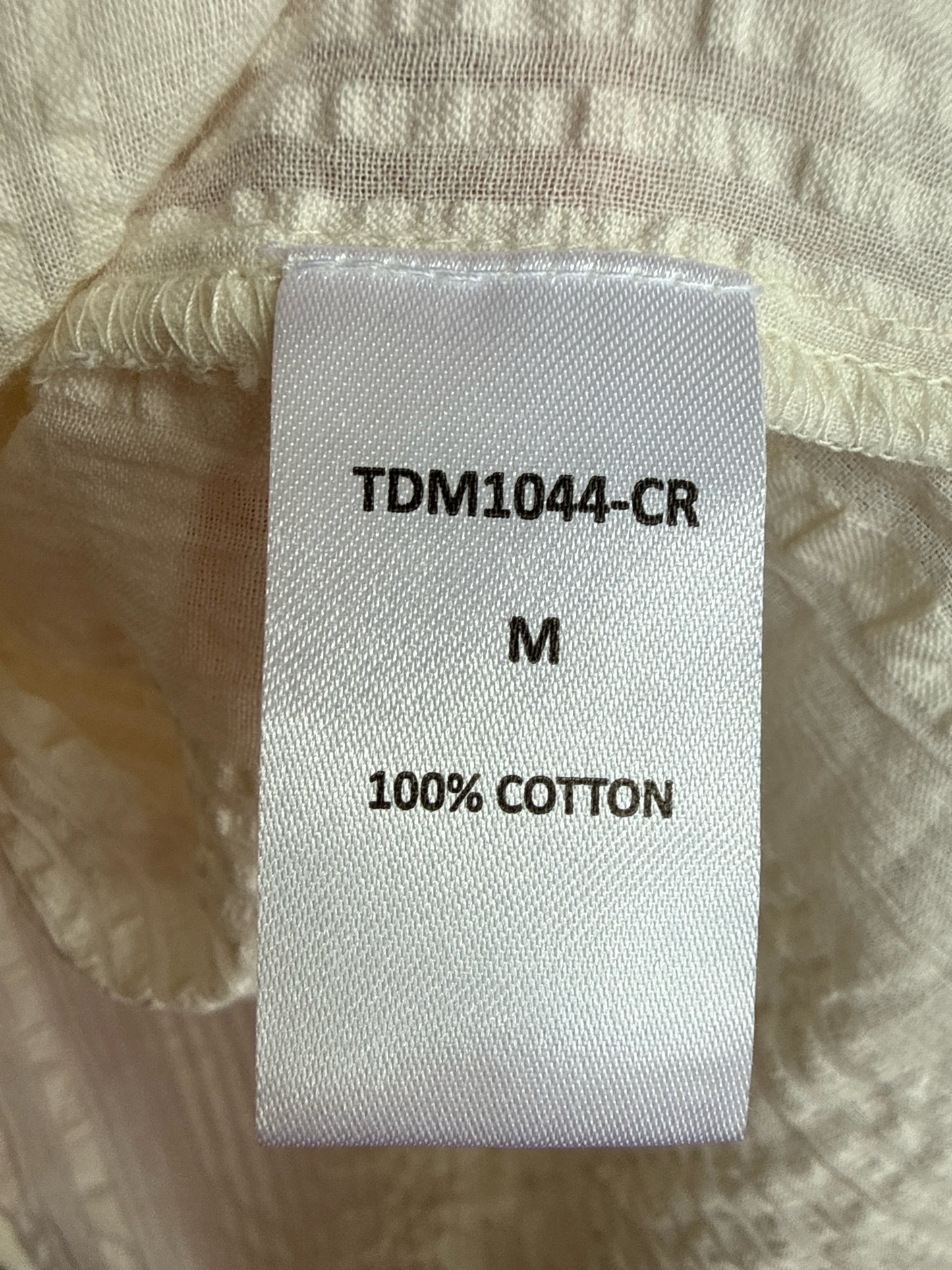 THML Size M Cream/Pink Top