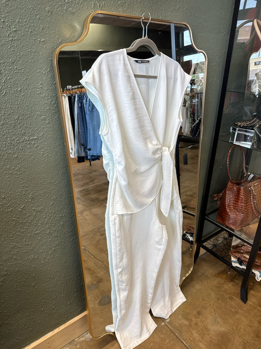ZARA Size M White Romper
