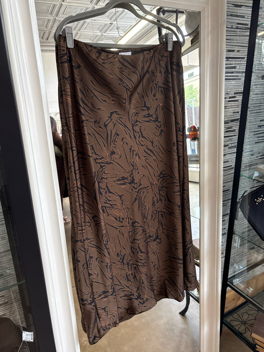 Nordstrom Rack Size L Brwn/Blk/Multi Skirt