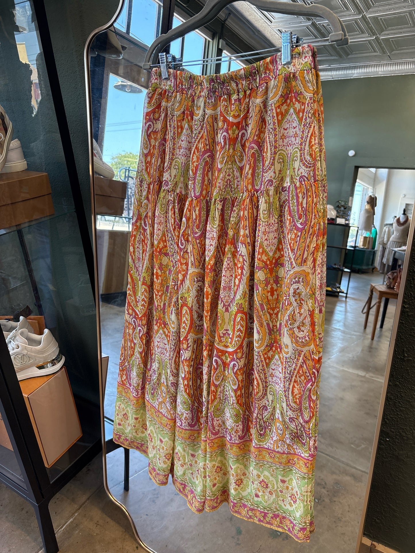 Rachel Zoe Size S orange multi Skirt