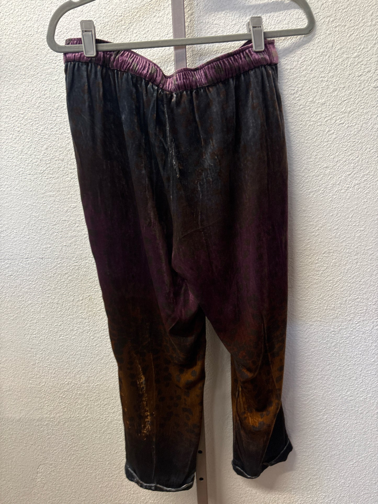 JW Los Angeles Size S Purple/Multi velvet Pants