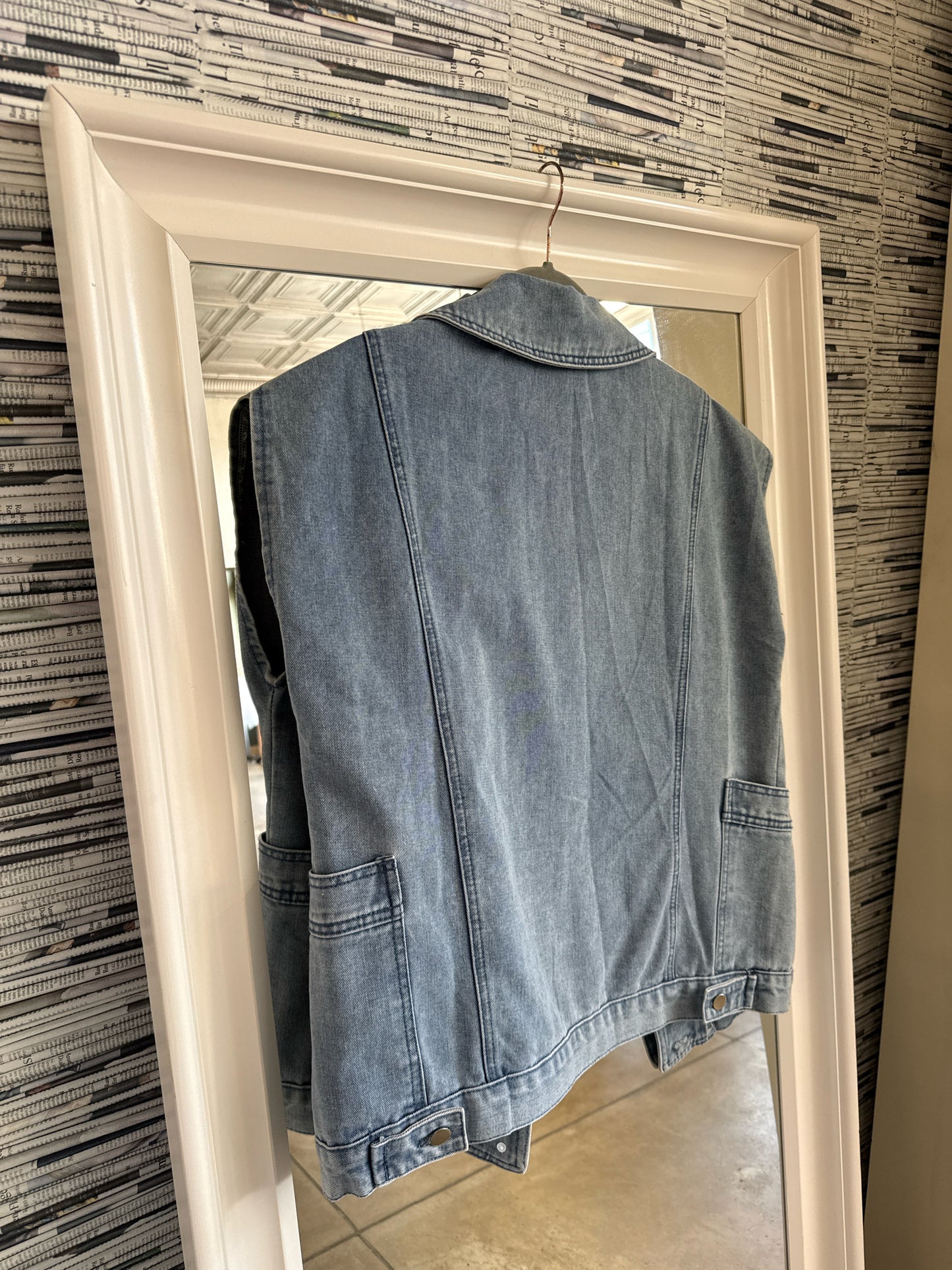 Miss Sparkling Size S Denim Vest