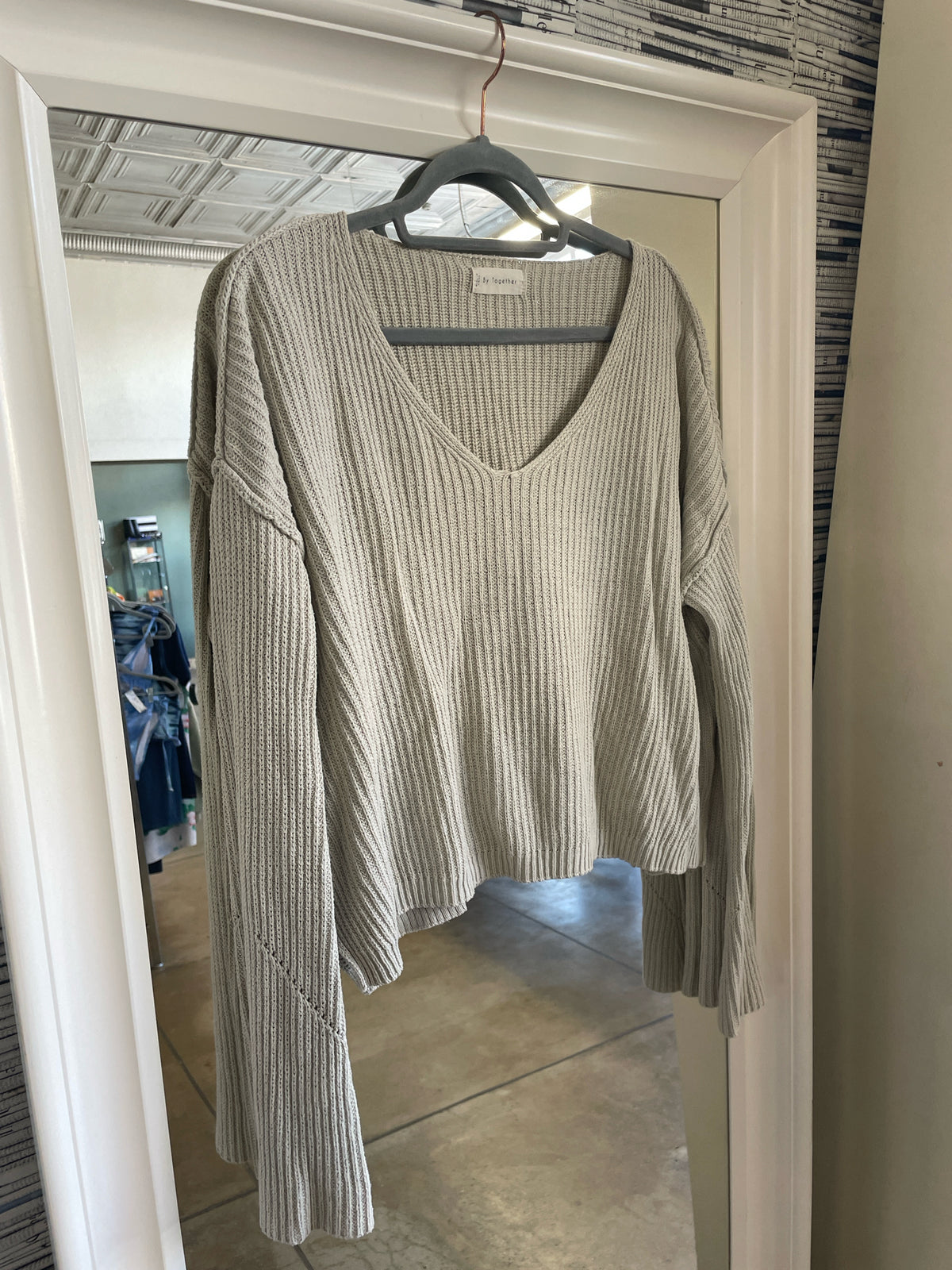 By Together Size S Beige Sweater