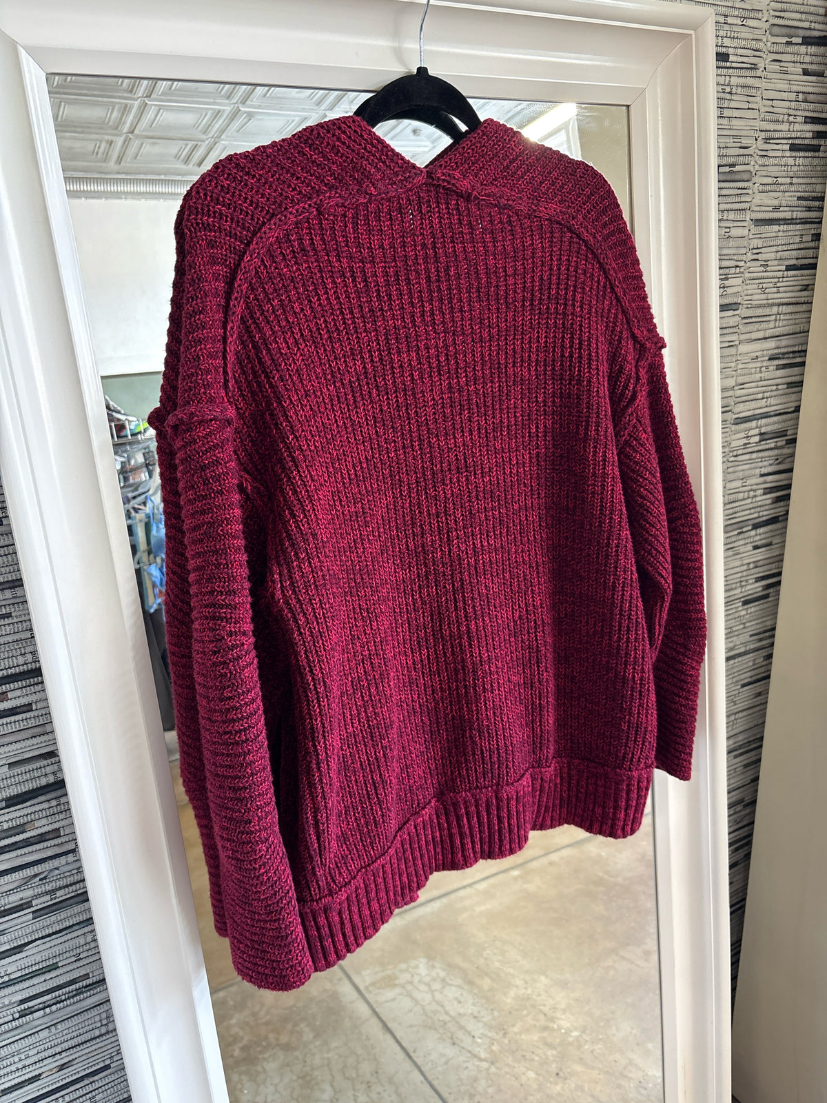 free people Size XS dark red Cardigan