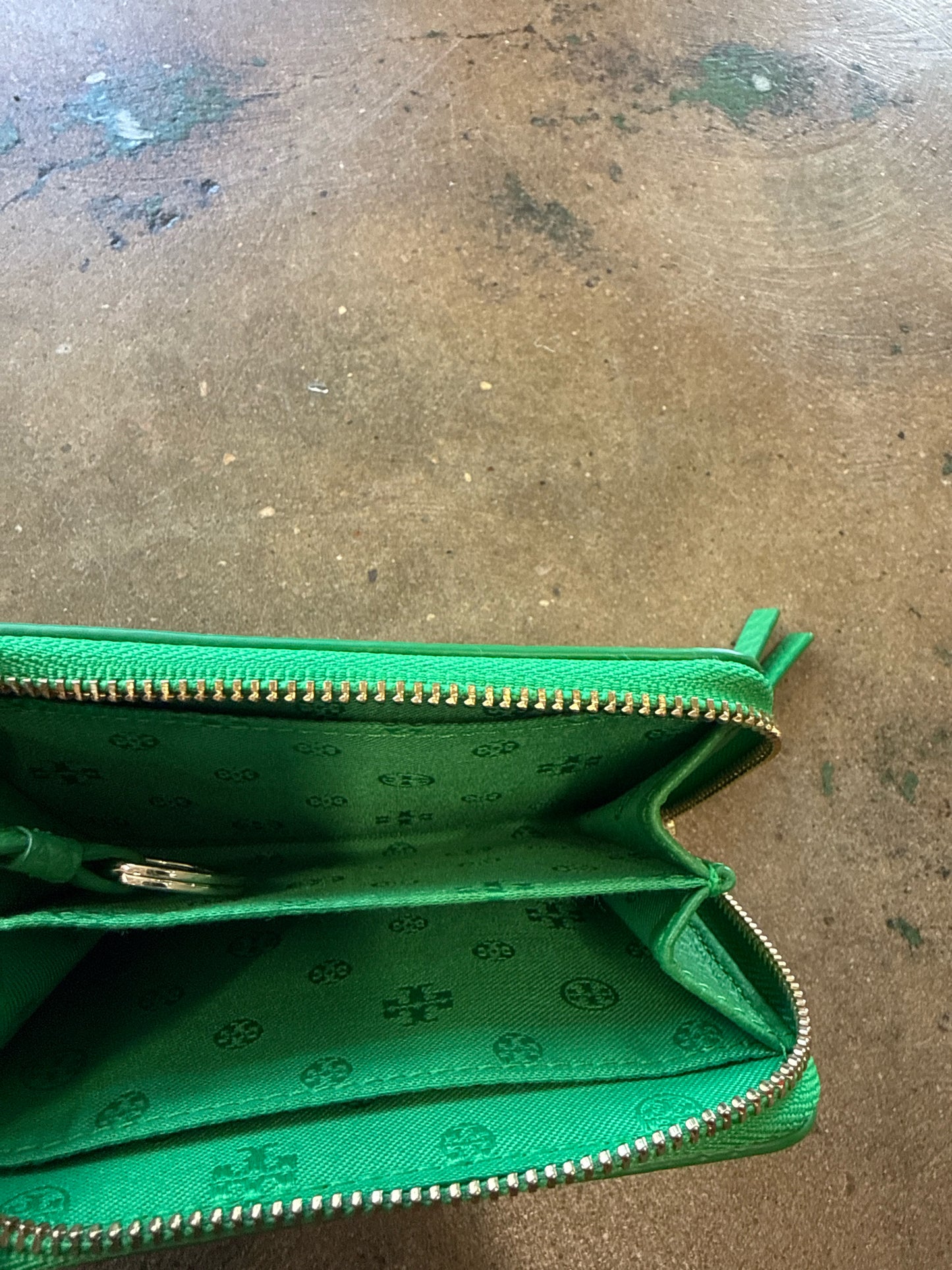 Tory Burch Green Wallet/Wristlet